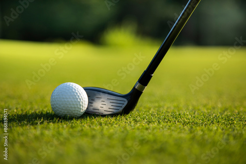 Sport and lifestyle, golf player playing in a golf club