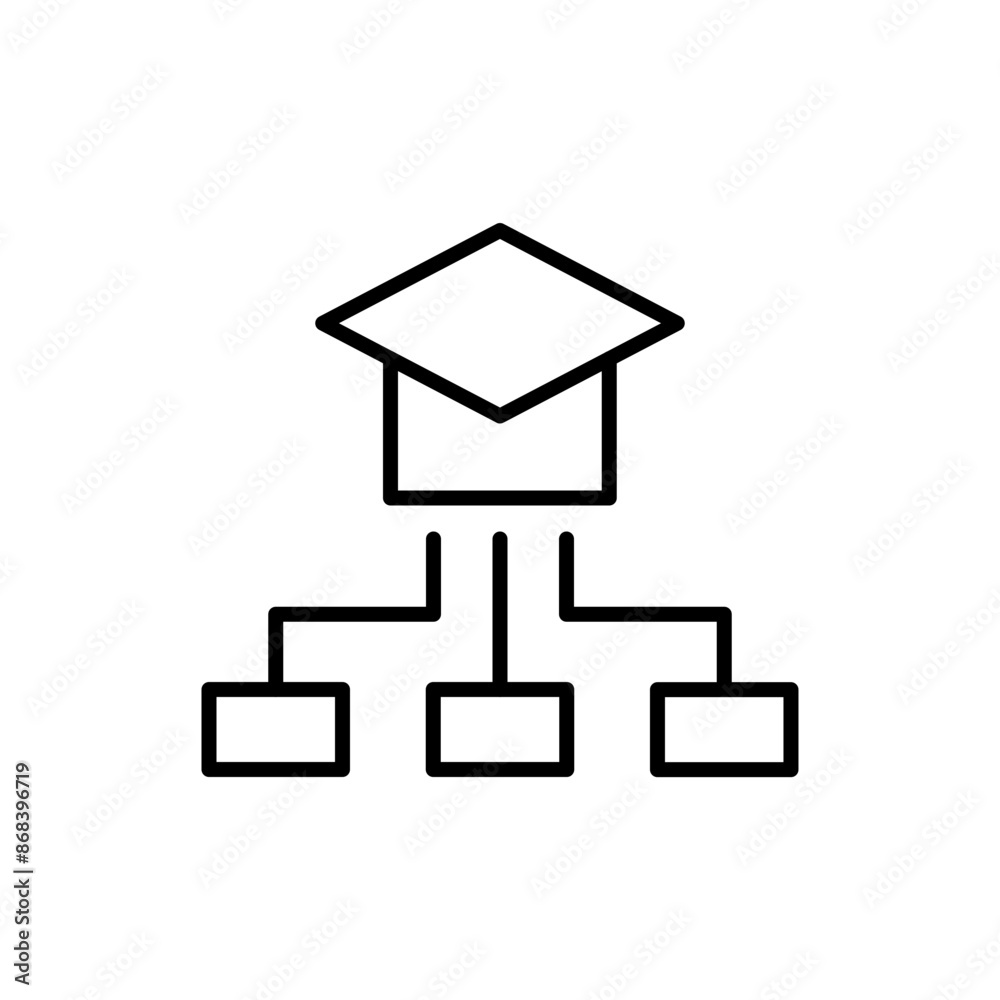 Classroom management outline icons, minimalist vector illustration ,simple transparent graphic element .Isolated on white background
