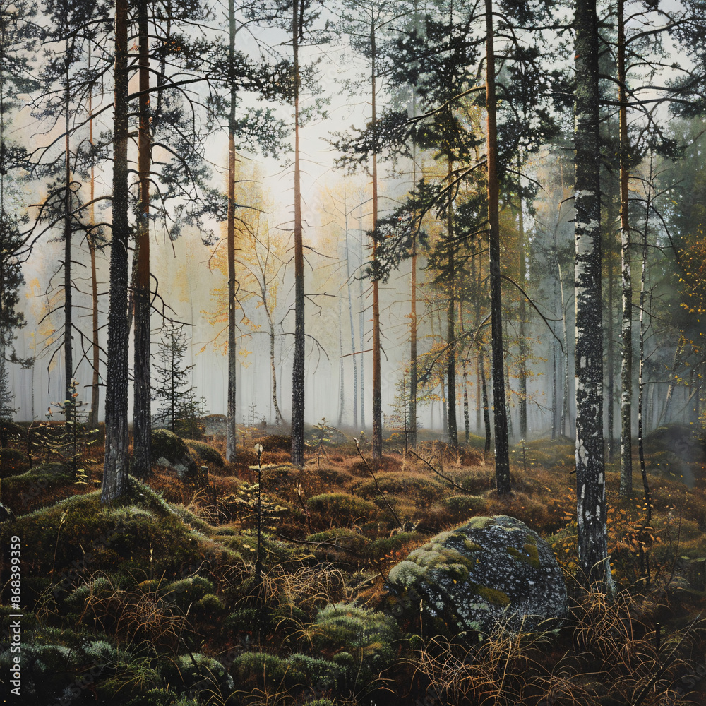 Obraz premium forest, tree in the forest