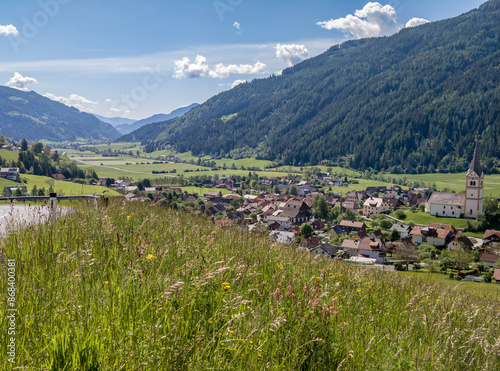 Quadro em tela View Sankt Peter am Kammersberg, Austria
