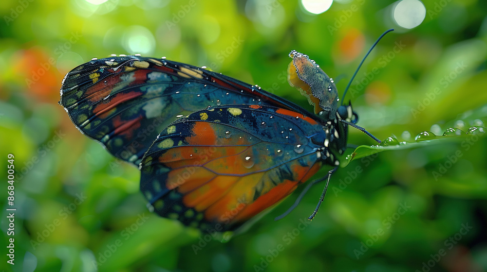 Metamorphosis: Butterfly Emerging with Crumpled Wings Metamorphosis: Butterfly Emerging with Crumpled Wings
