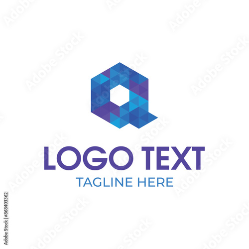 Abstract Letter logo design