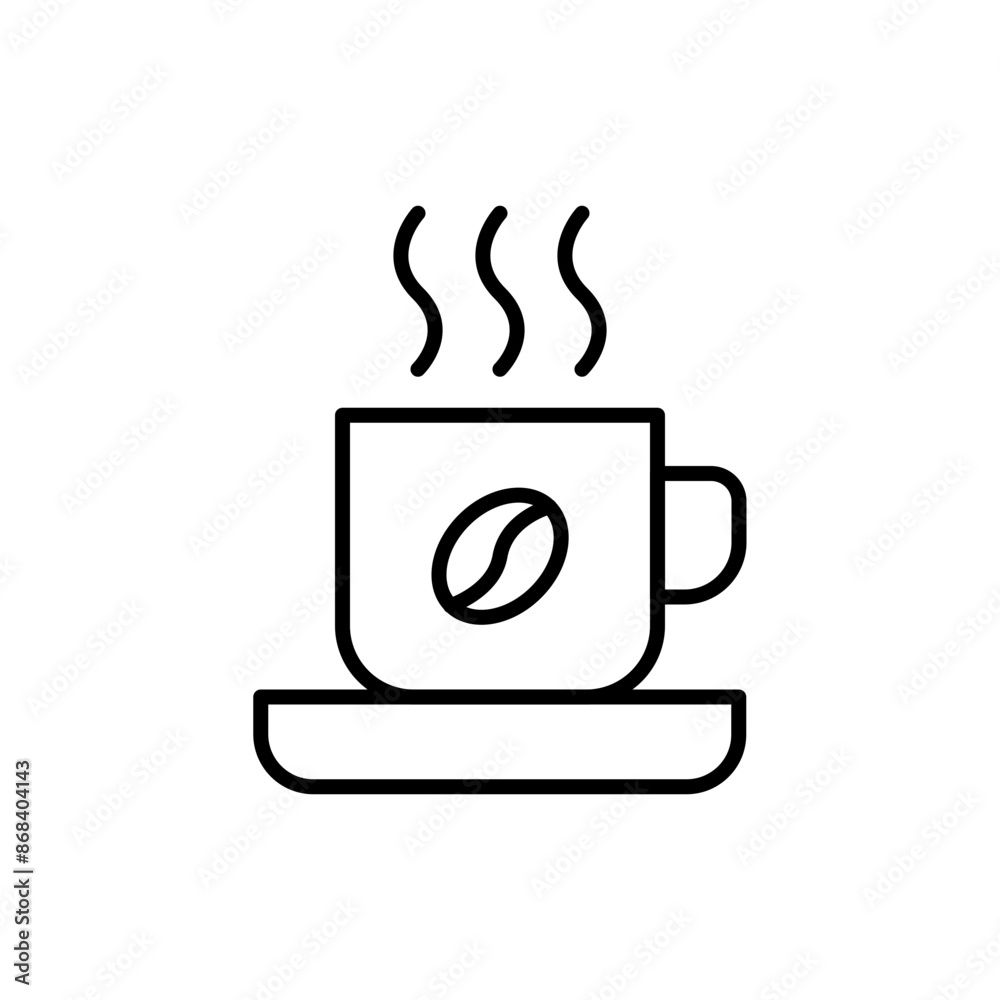 Coffee outline icons, minimalist vector illustration ,simple transparent graphic element .Isolated on white background Coffee outline icons, minimalist vector illustration ,simple transparent graphic element .Isolated on white background