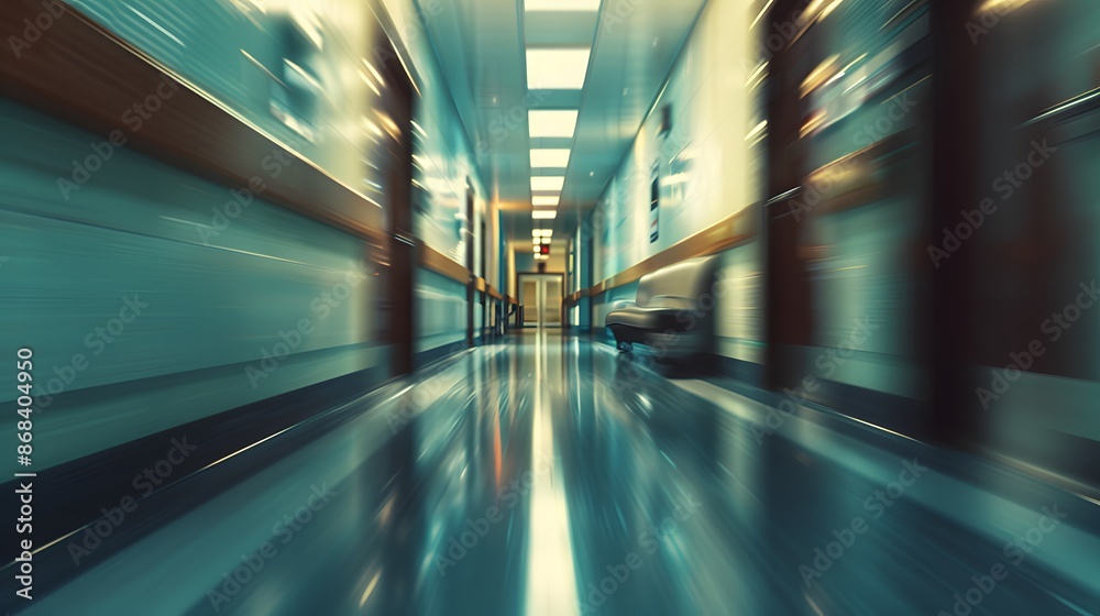 Blurred interior of hospital - abstract medical background. Blurred interior of hospital - abstract medical background.