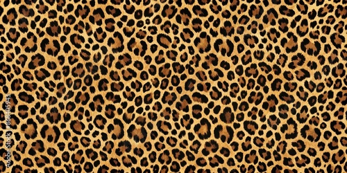Leopard print seamless pattern with realistic texture, leopard, animal print, seamless, pattern, design, texture, fur, wild