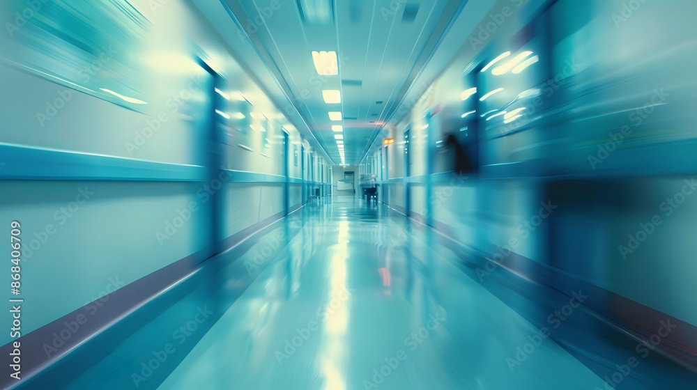 Blurred interior of hospital - abstract medical background. Blurred interior of hospital - abstract medical background.