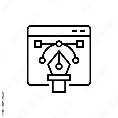 Graphic design outline icons, minimalist vector illustration ,simple transparent graphic element .Isolated on white background