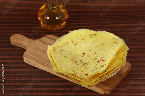 Aalu Papad Or Crunchy Patato Papad photo