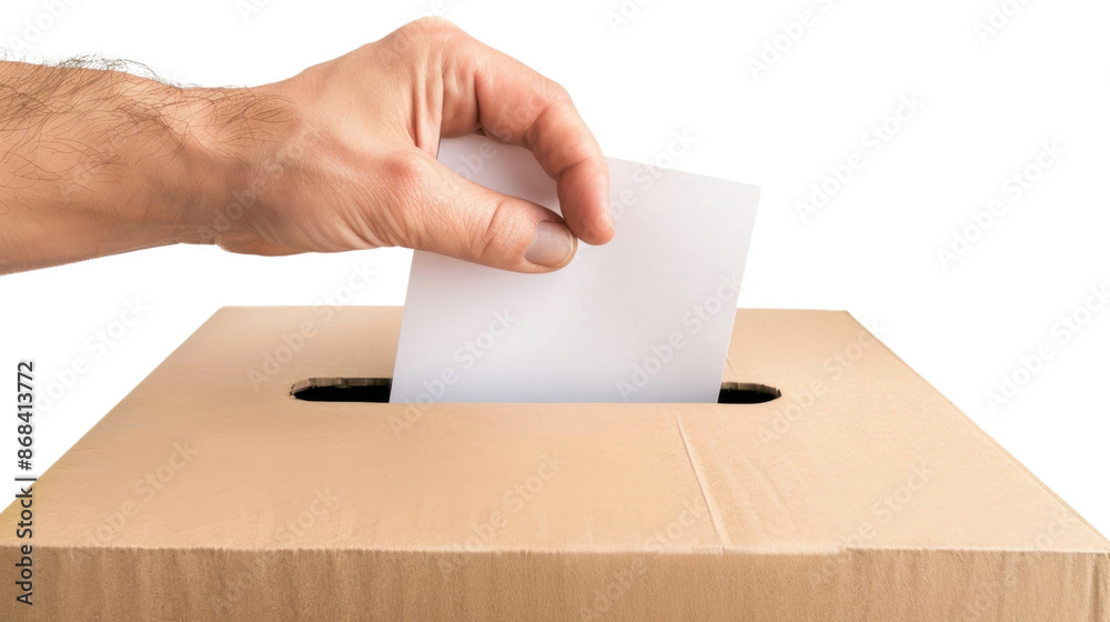 Elections Vote , voting hand paper, in box, on Referendum, president, on transparent background Elections Vote , voting hand paper, in box, on Referendum, president, on transparent background