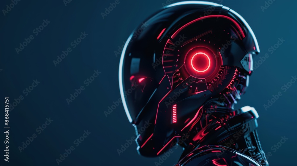 Sleek cybernetic art with luminous accents highlighting a modern car design, with copy space Sleek cybernetic art with luminous accents highlighting a modern car design, with copy space