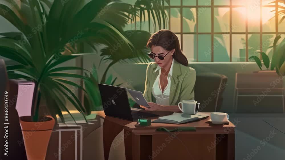 businesswoman working on laptop businesswoman working on laptop