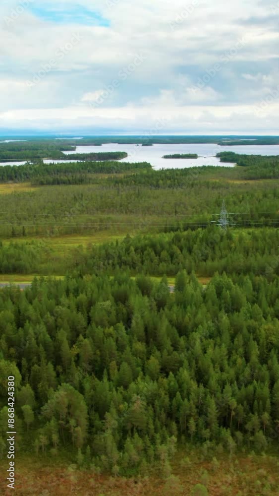 Aerial view of beautiful Finland landscape Aerial view of beautiful Finland landscape