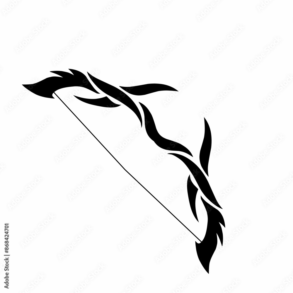 illustration vector graphic of tribal art design abstract bow illustration vector graphic of tribal art design abstract bow