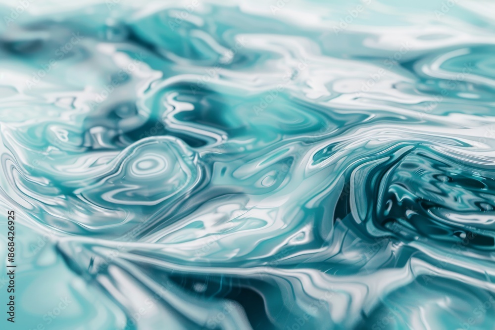 Clear Water Swirls Texture Background in White and Turquoise Colors, Sea Waves Flow Pattern Clear Water Swirls Texture Background in White and Turquoise Colors, Sea Waves Flow Pattern