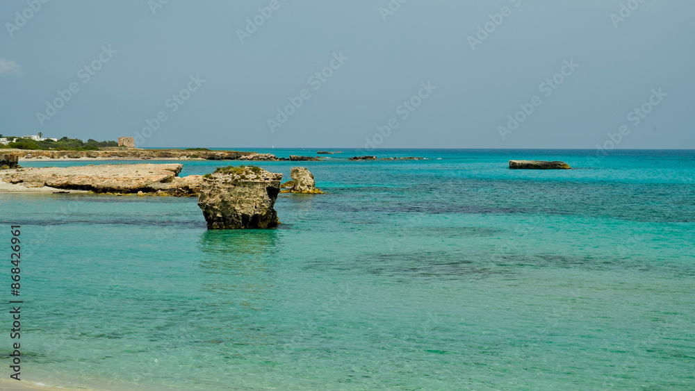 Il litorale di Torre Specchia,Lecce,Puglia,Italia Il litorale di Torre Specchia,Lecce,Puglia,Italia