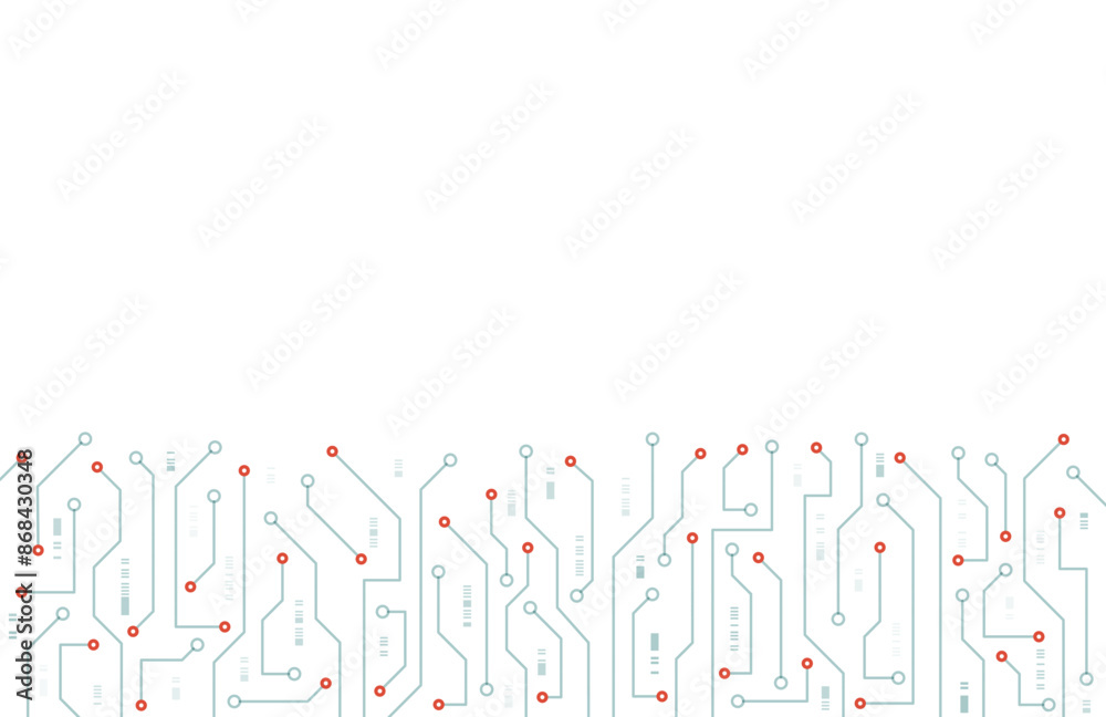 Obraz premium Circuit board. High-tech technology background