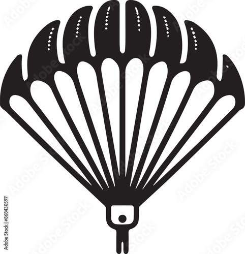 Parachute Paragliding Design Vector