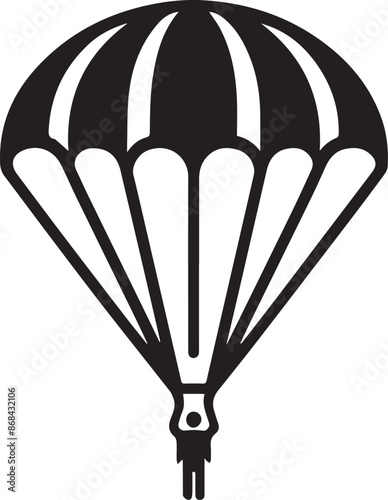 Parachute Paragliding Design Vector