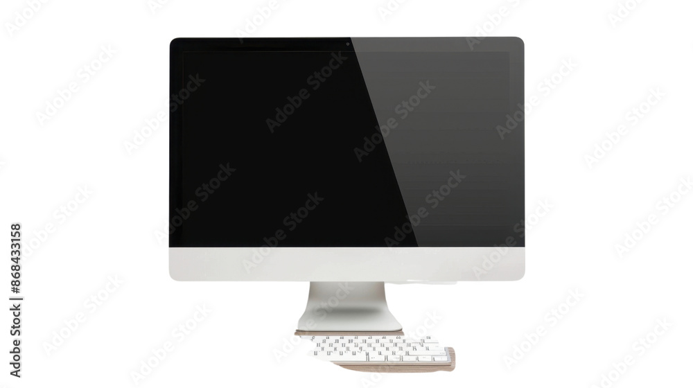 Monitor screen keyboard on transparent background Monitor screen keyboard on transparent background