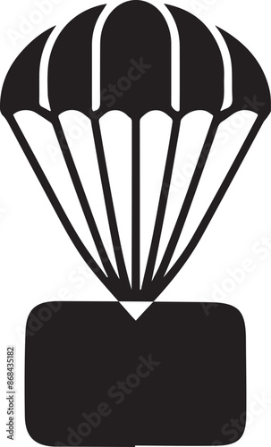Parachute Paragliding Design Vector