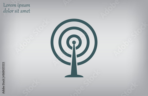 Vector illustration, gray background.