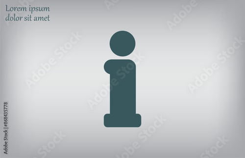 Vector illustration, gray background.