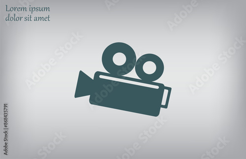 Vector illustration, gray background.