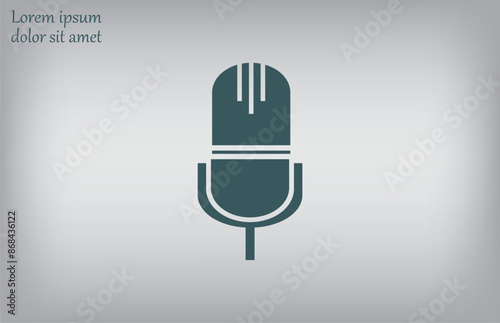 Vector illustration, gray background.