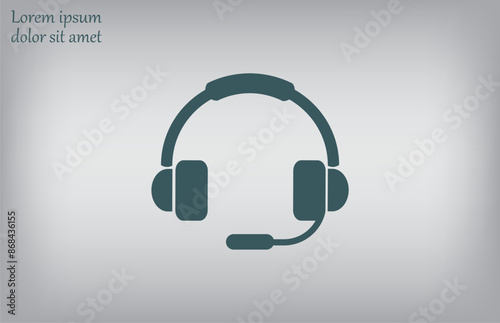 Vector illustration, gray background.