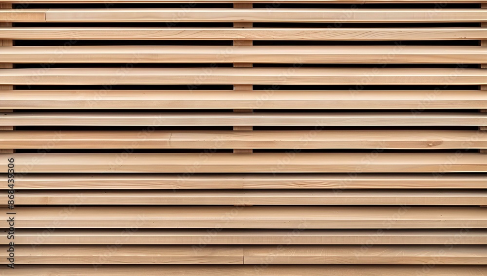 A seamless background of slats made from light wood, The slats have clean lines and subtle grain patterns, perfect for creating a modern or minimalist aesthetic with its warm tones and natural feel A seamless background of slats made from light wood, The slats have clean lines and subtle grain patterns, perfect for creating a modern or minimalist aesthetic with its warm tones and natural feel