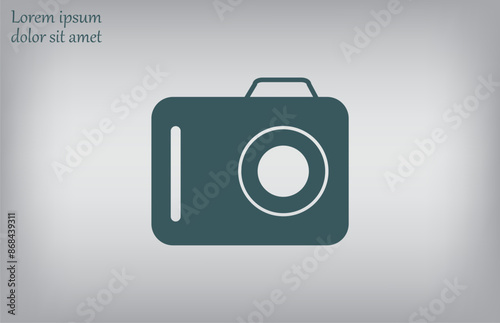 Vector illustration, gray background.