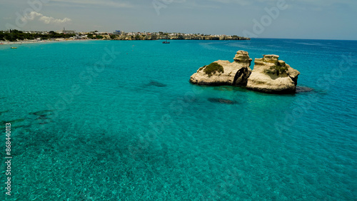 Torre dell'Orso, scoglio delle due Sorelle,Salento,Lecce,Puglia,Italia photo