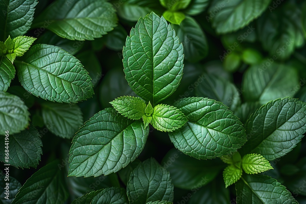A close up of green leaves on a plant A close up of green leaves on a plant