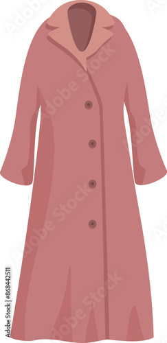 Pink trench coat offering a stylish and practical solution for staying warm during the colder months