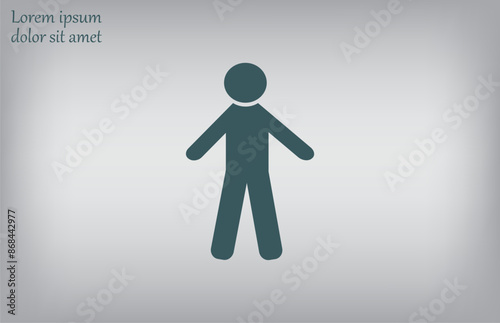 Vector illustration, gray background.