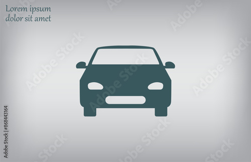 Vector illustration, gray background.