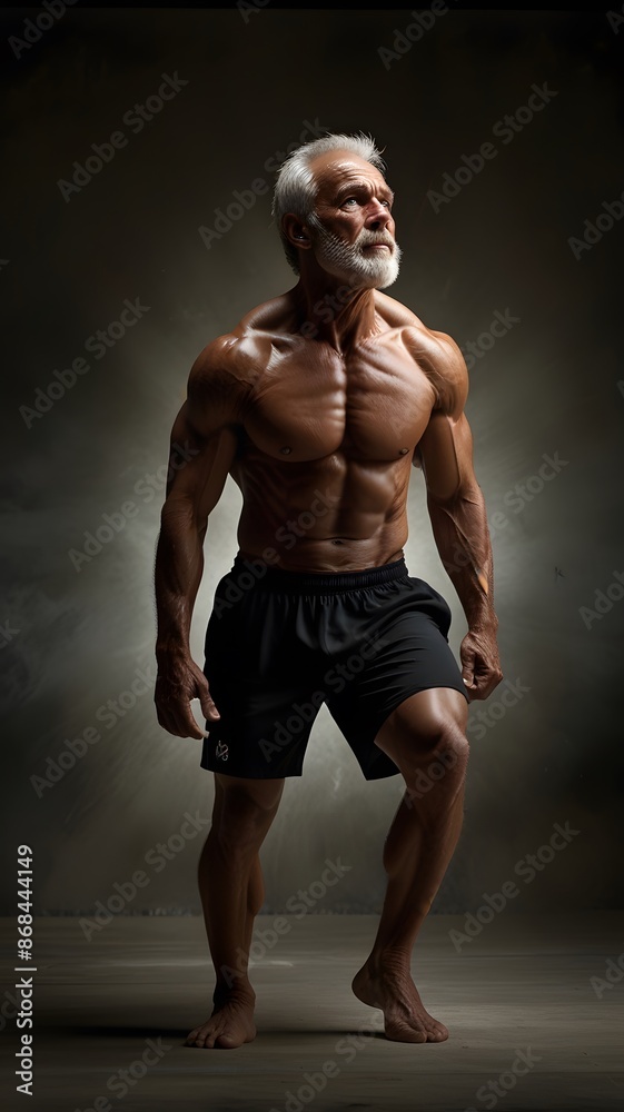 Fototapeta premium Stunning AI Generated Male Portraits: High-Quality Stock Photos