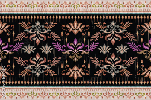 Ethnic seamless patterns. Aztec geometric backgrounds. Stylish navajo design for fabric textile carpet wallpaper.