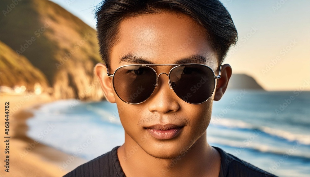 Portrait of men with sunglasses Portrait of men with sunglasses