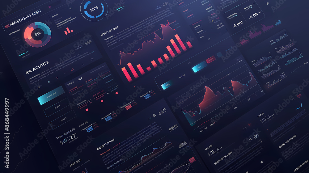 Trade platform ui design, space for text, vector illustration Trade platform ui design, space for text, vector illustration