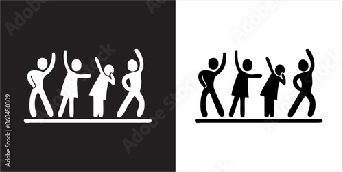 IIlustration Vector graphics of Music and Party icon
