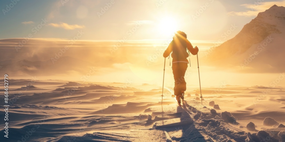 Embrace the tranquility of winter by embarking on a thrilling skiing adventure amidst the serene beauty of a snowcovered landscape. Enjoy the peace and freedom of the natural world Embrace the tranquility of winter by embarking on a thrilling skiing adventure amidst the serene beauty of a snowcovered landscape. Enjoy the peace and freedom of the natural world