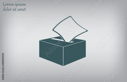 Vector illustration, gray background.