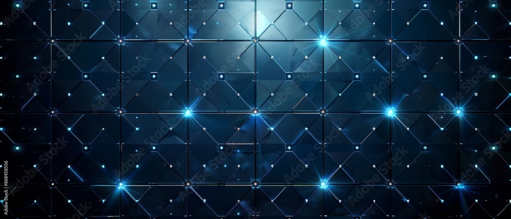 Obraz premium Beautiful abstract blue background with stars