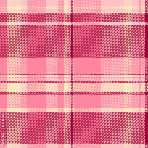 Classic fabric seamless texture, website tartan vector check. Argyle pattern textile plaid background in red and light colors.