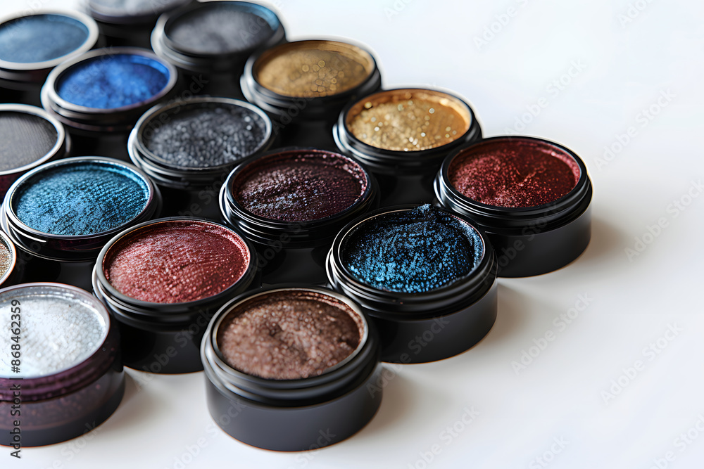 eye shadow makeup on a white background eye shadow makeup on a white background
