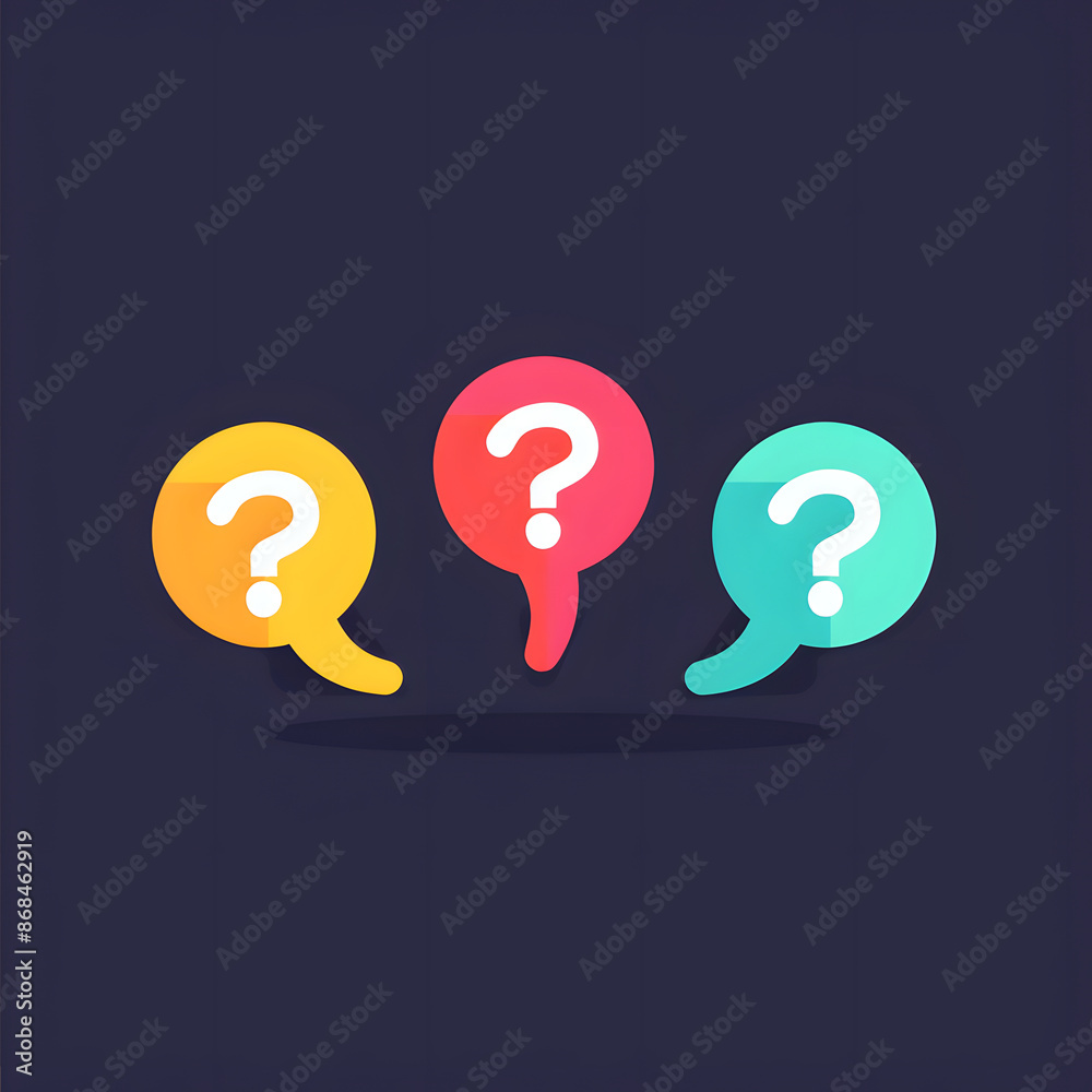 FAQ icon on black background AI generative FAQ icon on black background AI generative