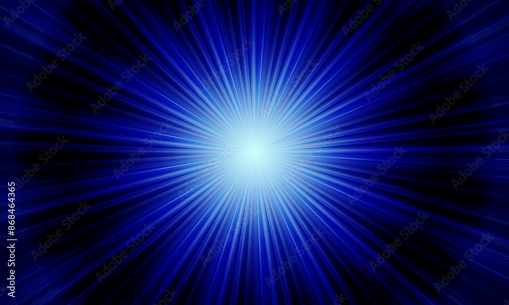 light blue burst pattern dark background. Radial soft shiny rays. light blue burst pattern dark background. Radial soft shiny rays.