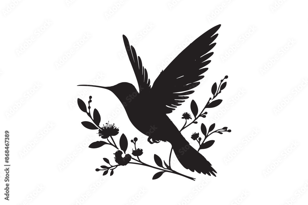 Obraz premium Hummingbird vector art illustration