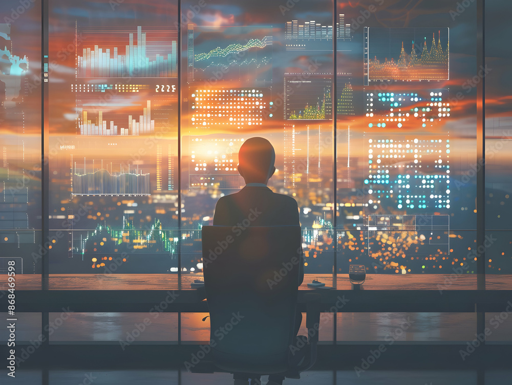 Business analysts analyzing data on PC, Data analyzing, business growth analysis, stock market sales analysis, business development concept Business analysts analyzing data on PC, Data analyzing, business growth analysis, stock market sales analysis, business development concept
